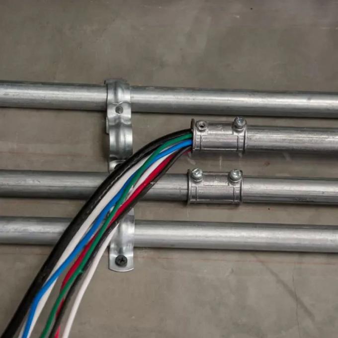 JDG/KBG Galvanizing Metal Electrical Conduit Pipe For Fire Protection