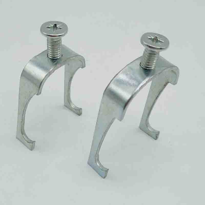 2-Pack Under Desk Hooks - Screw Clamp Mount For Bags, Headphones, Max Load 22 Lbs