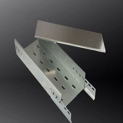 Fire Proofing Perforated Metal Cable Tray With Cover Rust Resistance