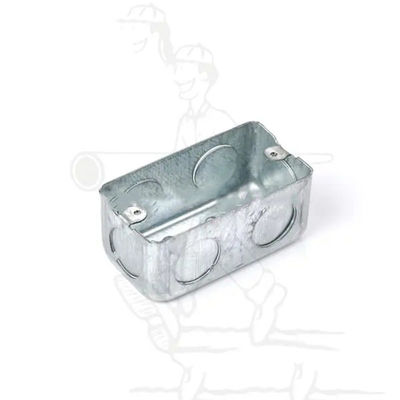 Antirust Rectangular Electrical Junction Box Metal Clad Junction Box 1.0mm-1.6mm