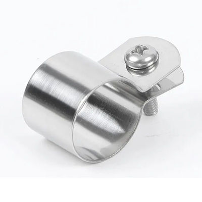 Alkali Resistance Galvanized Steel Pipe Clamp Flat Iron Grounding Pipe Clamp