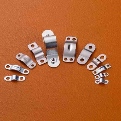 Silver Hot Galvanized Metal Saddle Clip Corrosion Resistance